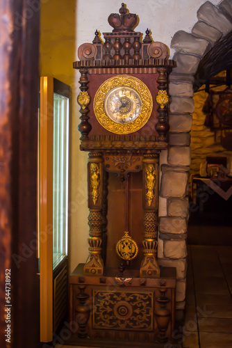 retro vintage Grandfather Clock image (Antique)