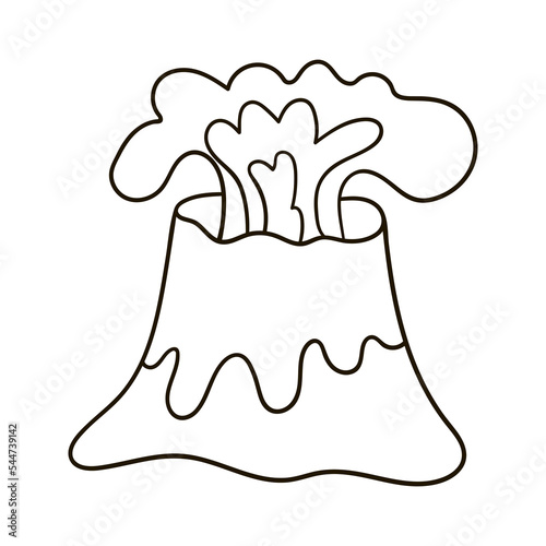 Coloring Illustration in hand drawn style. Children's drawings for your design