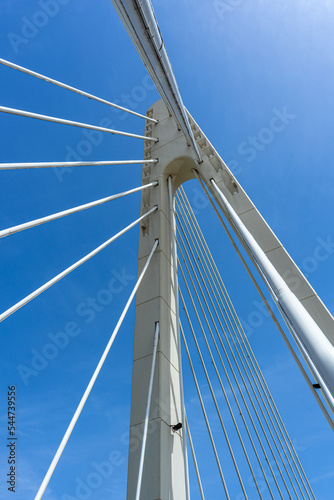 Bridge on blue sky in Marbella, Spain on September 11, 2022