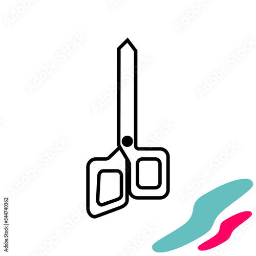 scissors cut out of paper. scissors cut out. scissors vector. scissors  