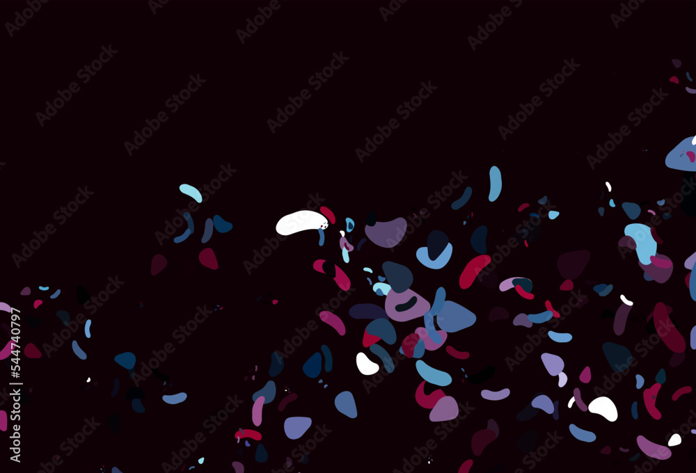 Light Blue, Red vector texture with random forms. Light Blue, Red vector texture with random forms.