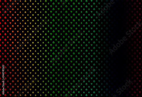 Dark multicolor, rainbow vector layout with elements of cards.