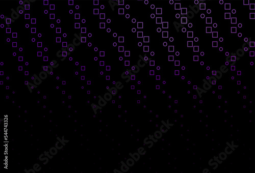 Dark Purple vector background with rectangles.