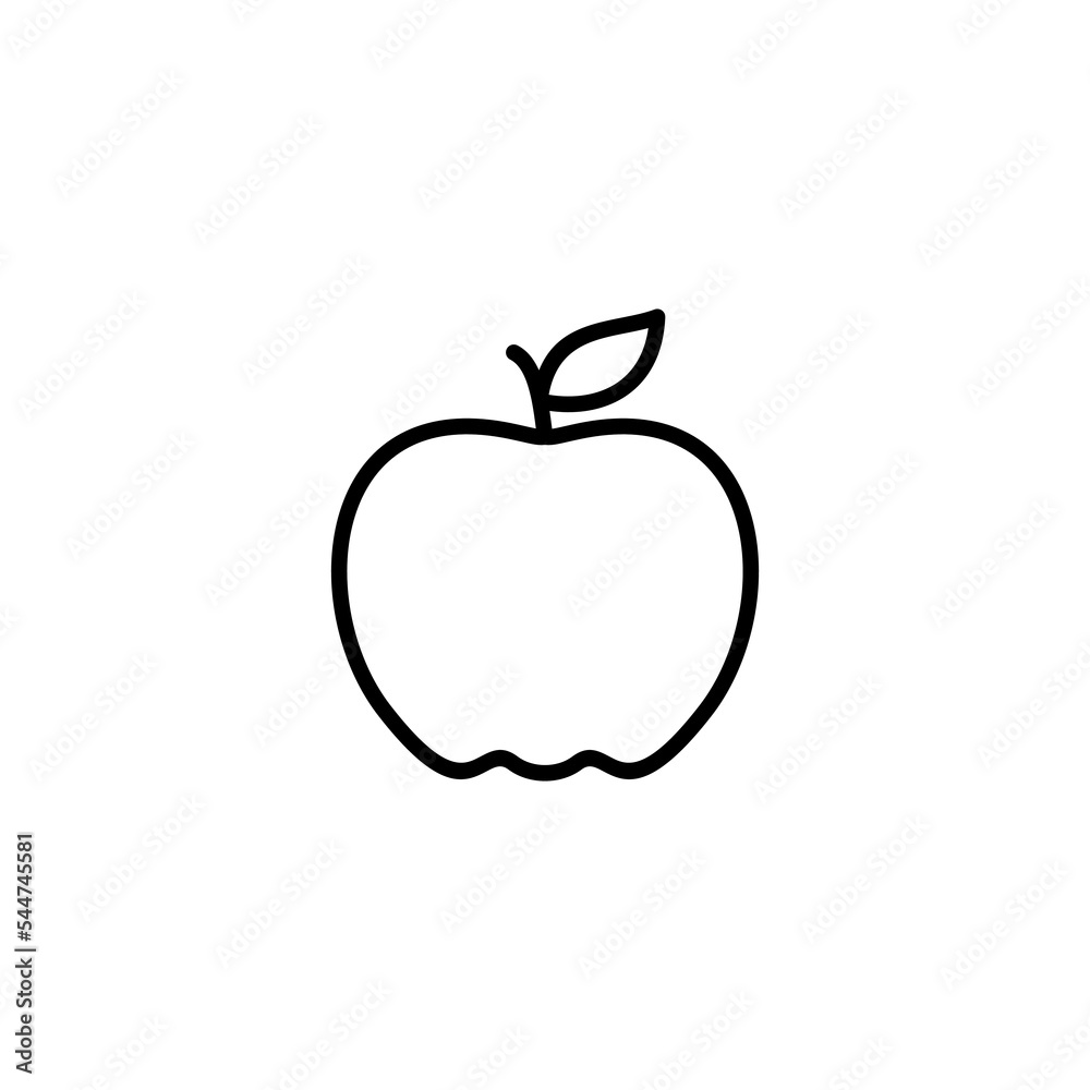 Apple icon vector illustration. Apple sign and symbols for web design. Apple icon vector illustration. Apple sign and symbols for web design.