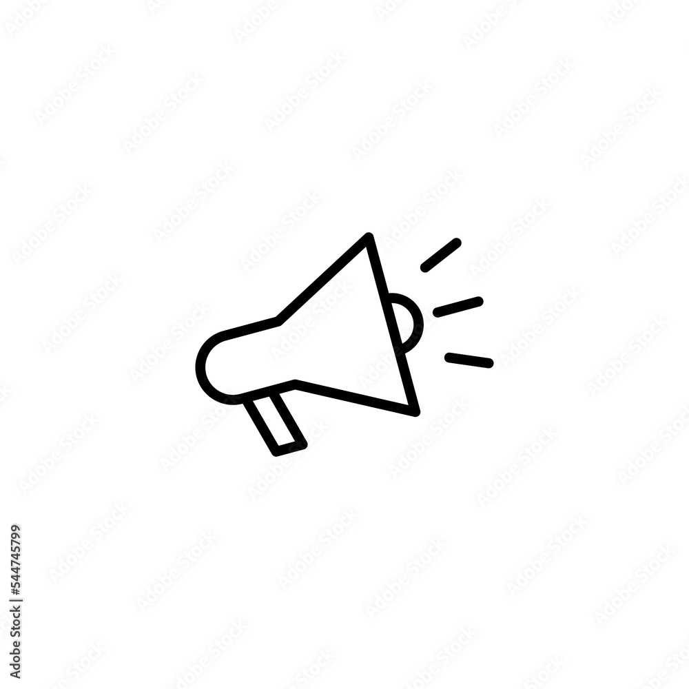 Megaphone icon vector illustration. Loudspeaker sign and symbol Megaphone icon vector illustration. Loudspeaker sign and symbol