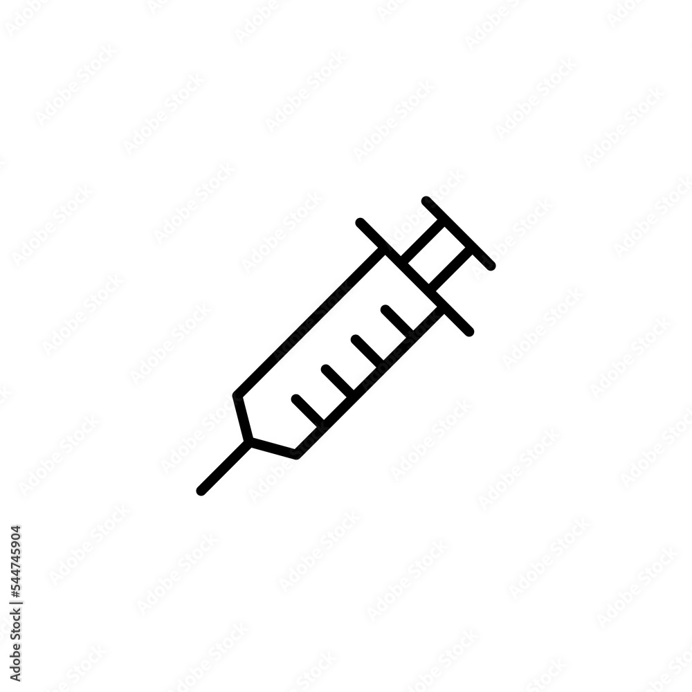 Syringe icon vector illustration. injection sign and symbol. vaccine icon Syringe icon vector illustration. injection sign and symbol. vaccine icon