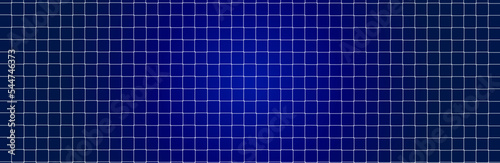 Net texture pattern on blue gradient background. Net texture pattern for backdrop and wallpaper. Realistic net pattern with white squares. Geometric background  vector illustration