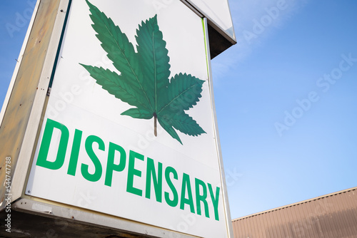 Wallpaper Mural Cannabis dispensary sign, marijuana leaf, logo, legal marijuana, business Torontodigital.ca