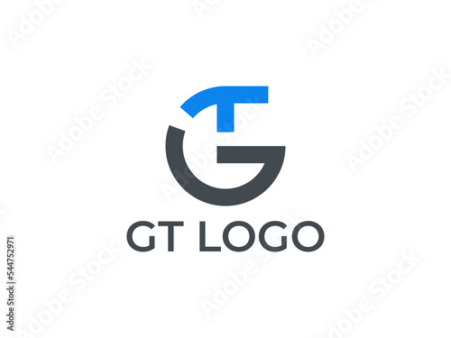 letter gt logo design templates photo