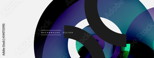 Circle abstract background. Vector illustration for wallpaper banner background card or landing page
