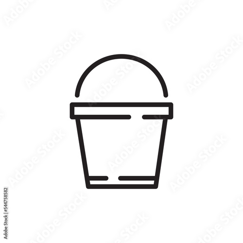 bucket icon vector design illustration