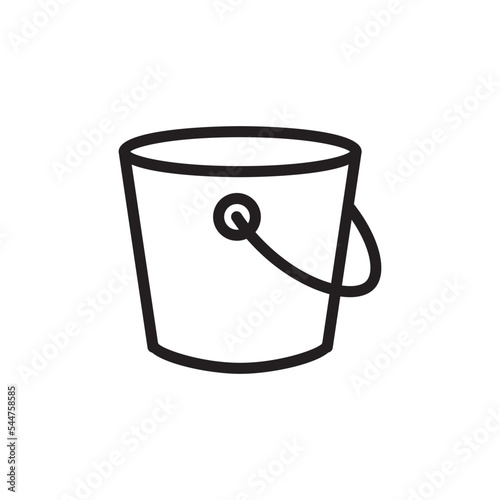 bucket icon vector design illustration photo