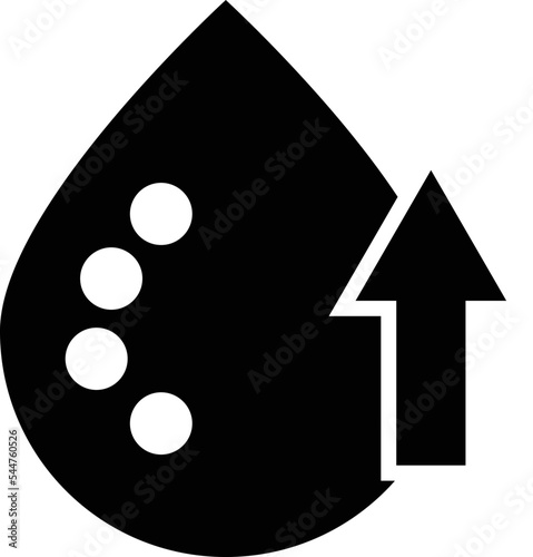 High cholesterol icon on white background. Symptoms of Metabolic Syndrome sign. High HDL-Cholesterol symbol. flat style.