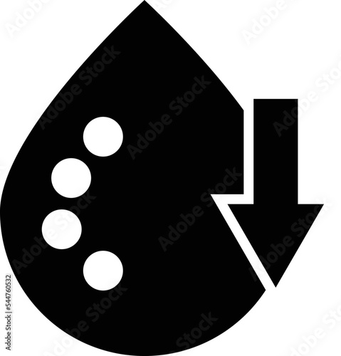 Low cholesterol icon on white background. Symptoms of Metabolic Syndrome sign. Low HDL-Cholesterol symbol. flat style.