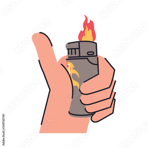 lighter in a hand
