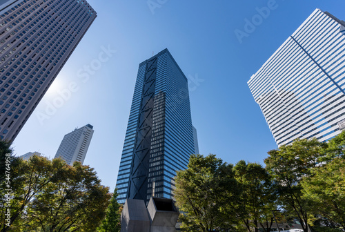 東京 新宿 高層ビルの風景