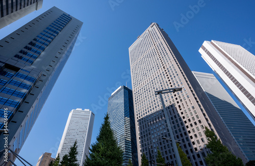 東京 新宿 高層ビルの風景