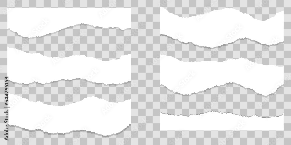 破れた 紙 セット Stock Vector | Adobe Stock