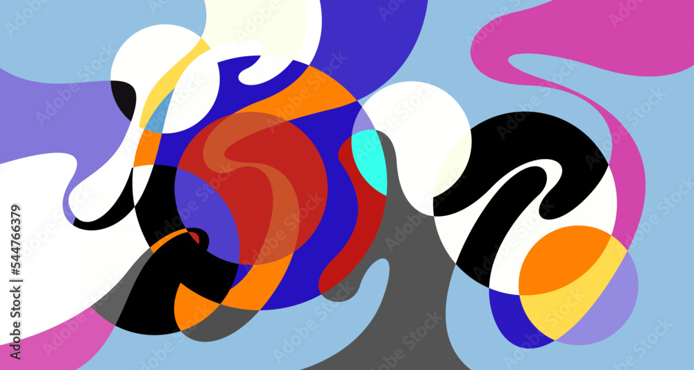 Naklejka premium Vector colorful abstract psychedelic liquid and fluid background pattern