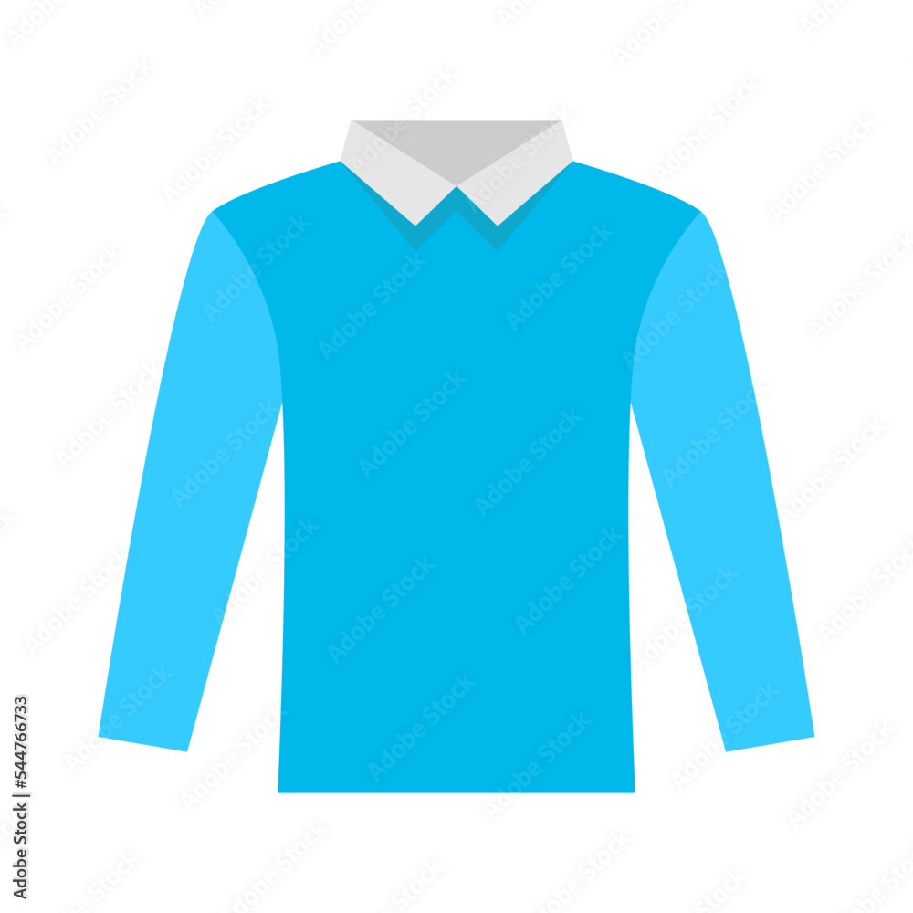 Illustration of Long Sleeve Shirt design Icon Illustration of Long Sleeve Shirt design Icon