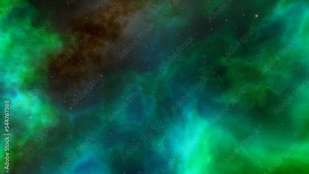 Fototapeta premium Space background with nebula and stars, nebula in deep space, abstract colorful background 3d render 