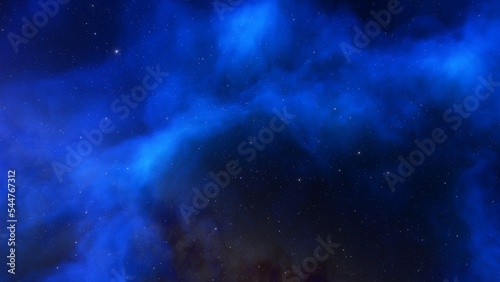 Space background with nebula and stars, nebula in deep space, abstract colorful background 3d render 