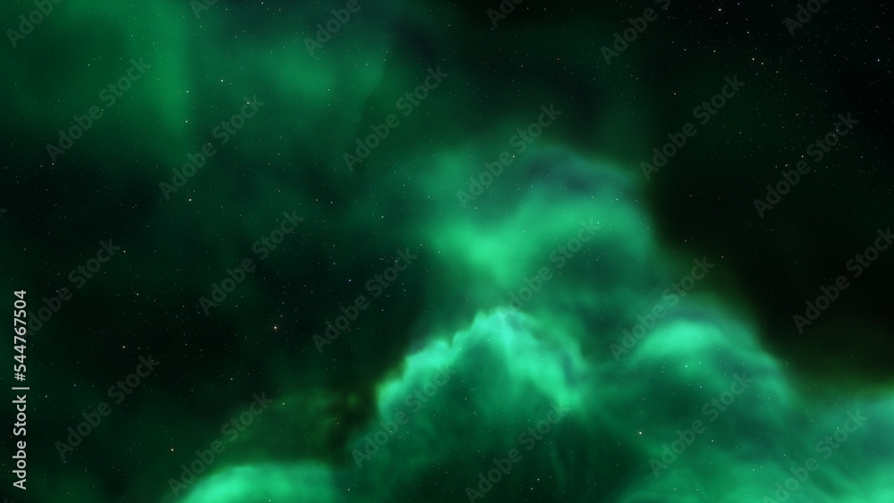 Deep space nebula with stars. Bright and vibrant Multicolor Starfield Infinite space outer space background with nebulas and stars. Star clusters, nebula outer space background 3d render
