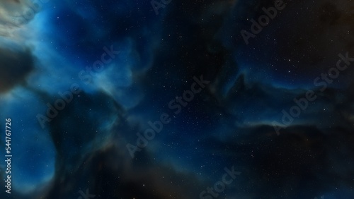 Space nebula  for use with projects on science  research  and education. Illustration 