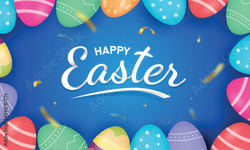 Happy easter bunny egg