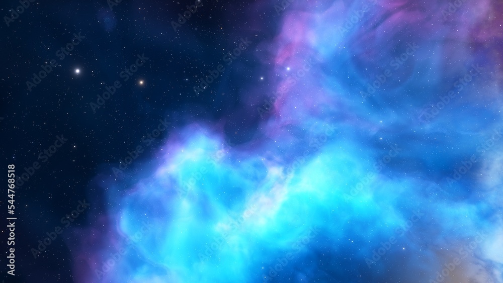 Obraz premium nebula gas cloud in deep outer space 