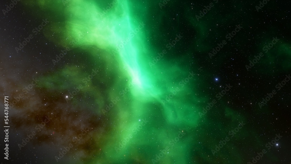 Obraz premium Deep outer space with stars and nebula 