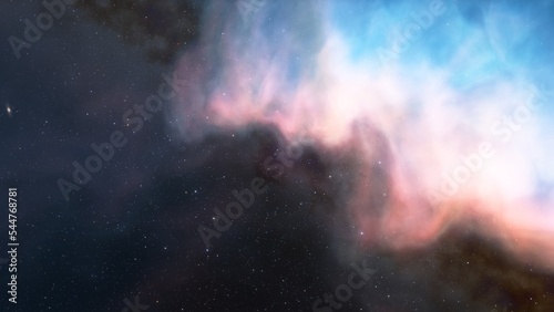 Deep outer space with stars and nebula 