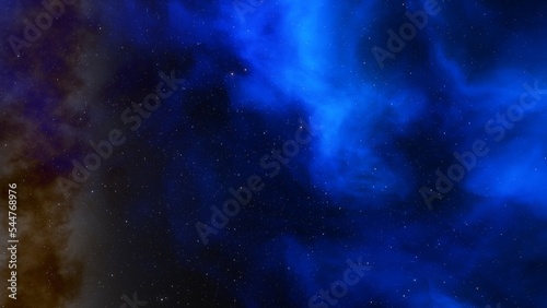 Space background with nebula and stars, nebula in deep space, abstract colorful background 3d render  © ANDREI