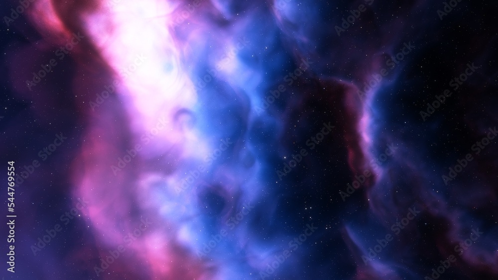 Night sky - Universe filled with stars, nebula and galaxy