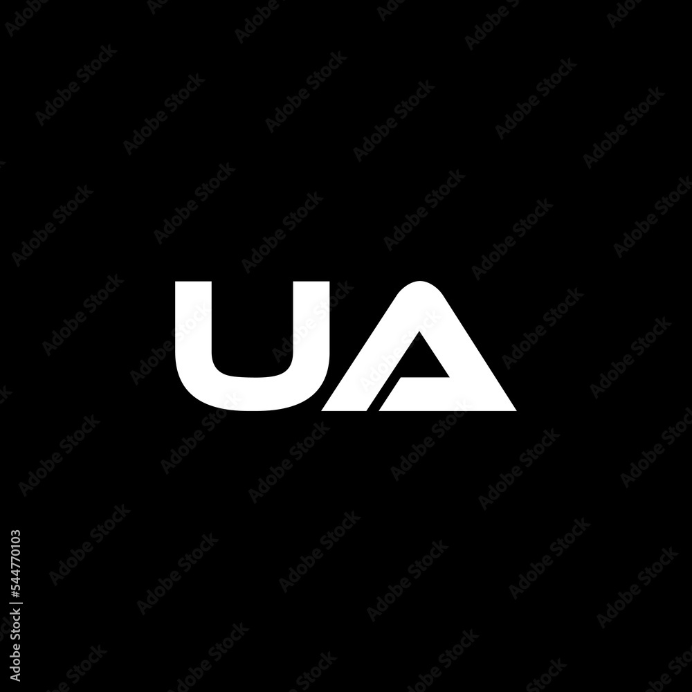 UA letter logo design with black background in illustrator, vector logo modern alphabet font overlap style. calligraphy designs for logo, Poster, Invitation, etc. UA letter logo design with black background in illustrator, vector logo modern alphabet font overlap style. calligraphy designs for logo, Poster, Invitation, etc.