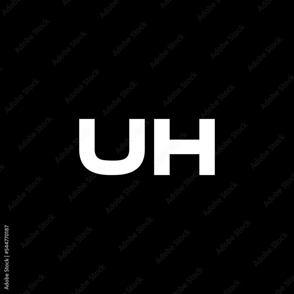 UH letter logo design with black background in illustrator, vector logo modern alphabet font overlap style. calligraphy designs for logo, Poster, Invitation, etc. UH letter logo design with black background in illustrator, vector logo modern alphabet font overlap style. calligraphy designs for logo, Poster, Invitation, etc.