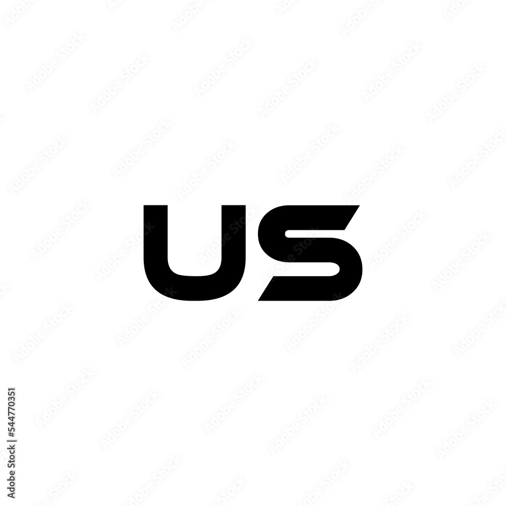 US letter logo design with white background in illustrator, vector logo modern alphabet font overlap style. calligraphy designs for logo, Poster, Invitation, etc. US letter logo design with white background in illustrator, vector logo modern alphabet font overlap style. calligraphy designs for logo, Poster, Invitation, etc.