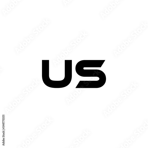 US letter logo design with white background in illustrator, vector logo modern alphabet font overlap style. calligraphy designs for logo, Poster, Invitation, etc.
