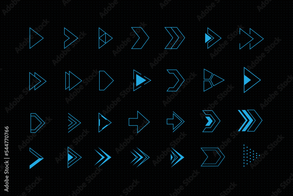 custom made wallpaper toronto digitalSet of futuristic abstract futuristic scifi hud modern arrow elements