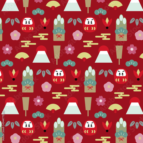 お正月のシンプルなパターン