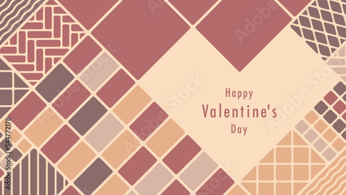 バレンタインの背景イラスト　チョコレートのイメージ