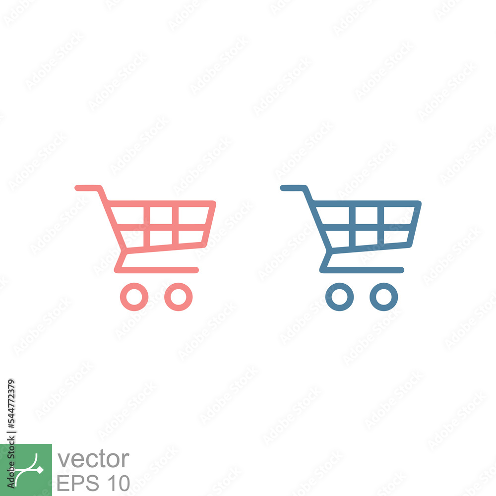 Shopping cart icon. Simple flat style. Shop, buy, web, internet, trolley, basket, online store concept. Vector illustration symbol isolated on white background. EPS 10. Shopping cart icon. Simple flat style. Shop, buy, web, internet, trolley, basket, online store concept. Vector illustration symbol isolated on white background. EPS 10.