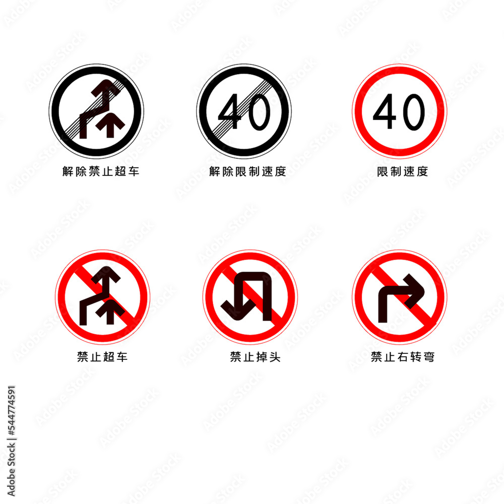 Road Signs and Symbols set Road Signs and Symbols set
