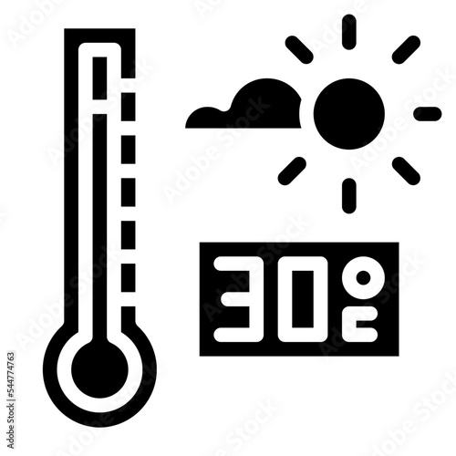 temperature glyph icon style