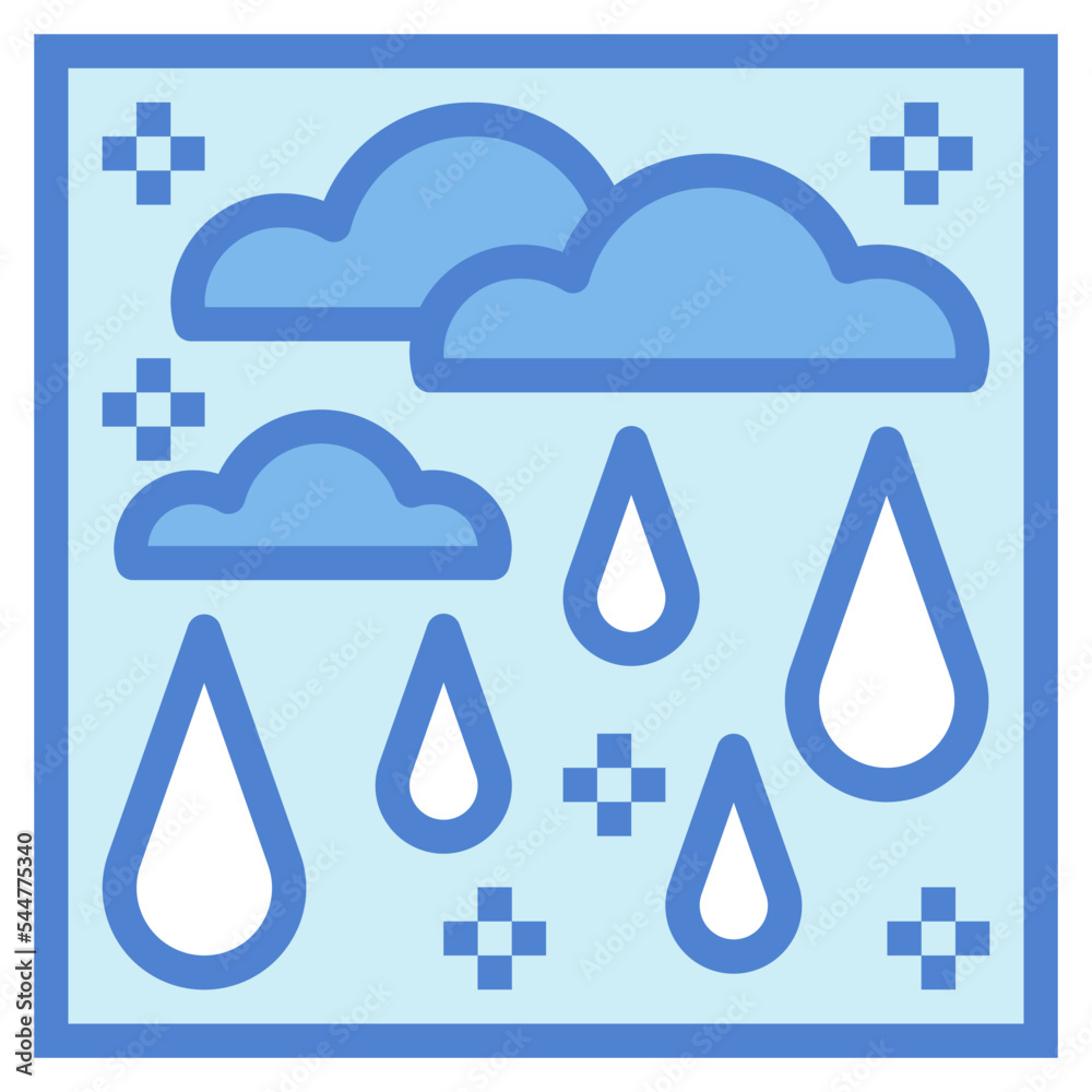 raindrop two tone icon style raindrop two tone icon style
