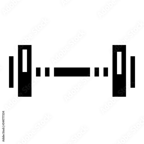 weightlifter glyph icon style