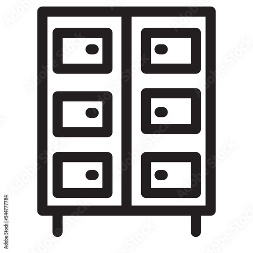 Appliance Cabinet Drawer Household Icon