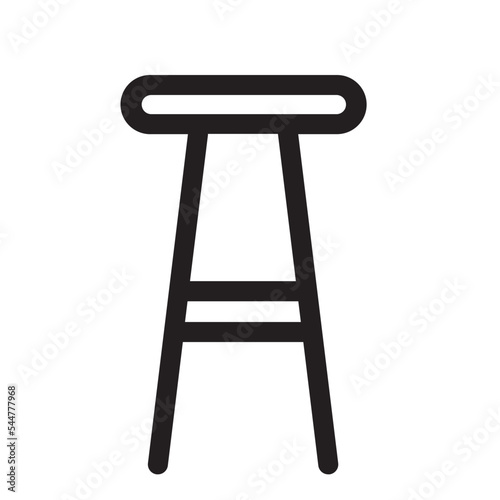 architecture furniture indoor interior stool icon
