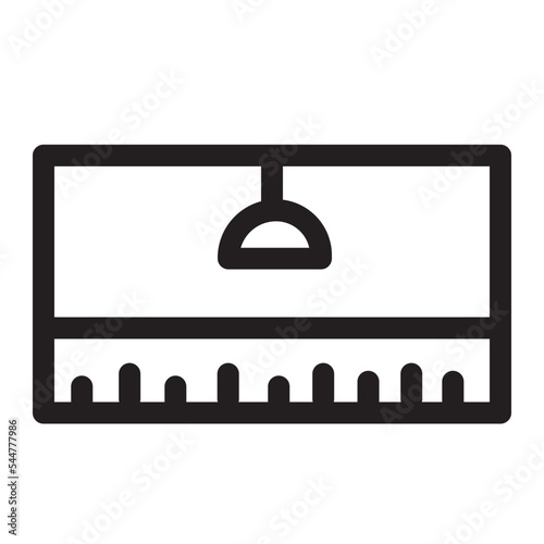 area interior room space wall width icon