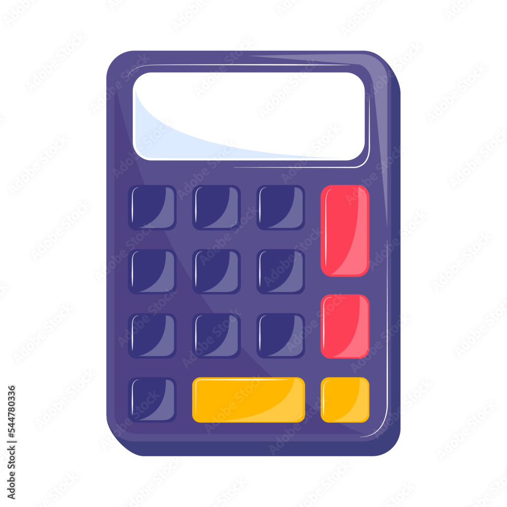 calculator cartoon icon
